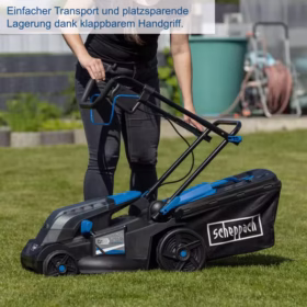 Scheppach BC-MP380-X Akülü Çim Biçme Makinesi | 38 cm Kesim Genişliği